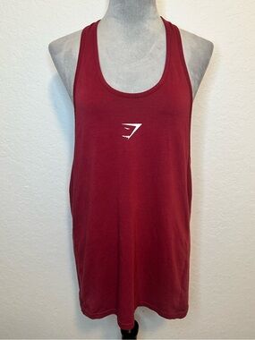 Gymshark Critical 2.0 Stringer Tank Burgundy Red Medium Gym Workout